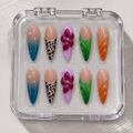 Colour Pop Leopard & Flower Statement Nails
