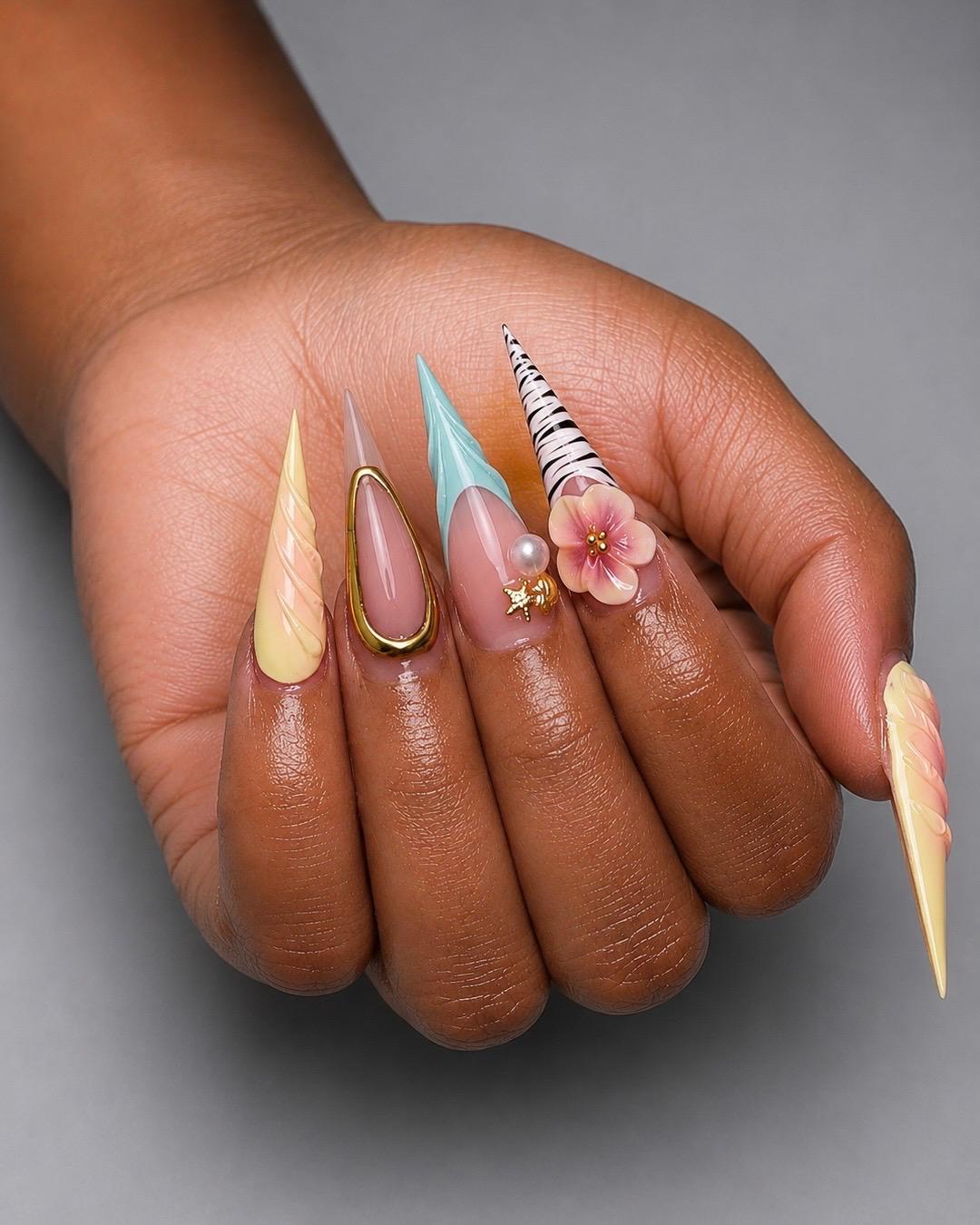 Styled nail art set