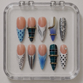 Electric Carnival press-on nails