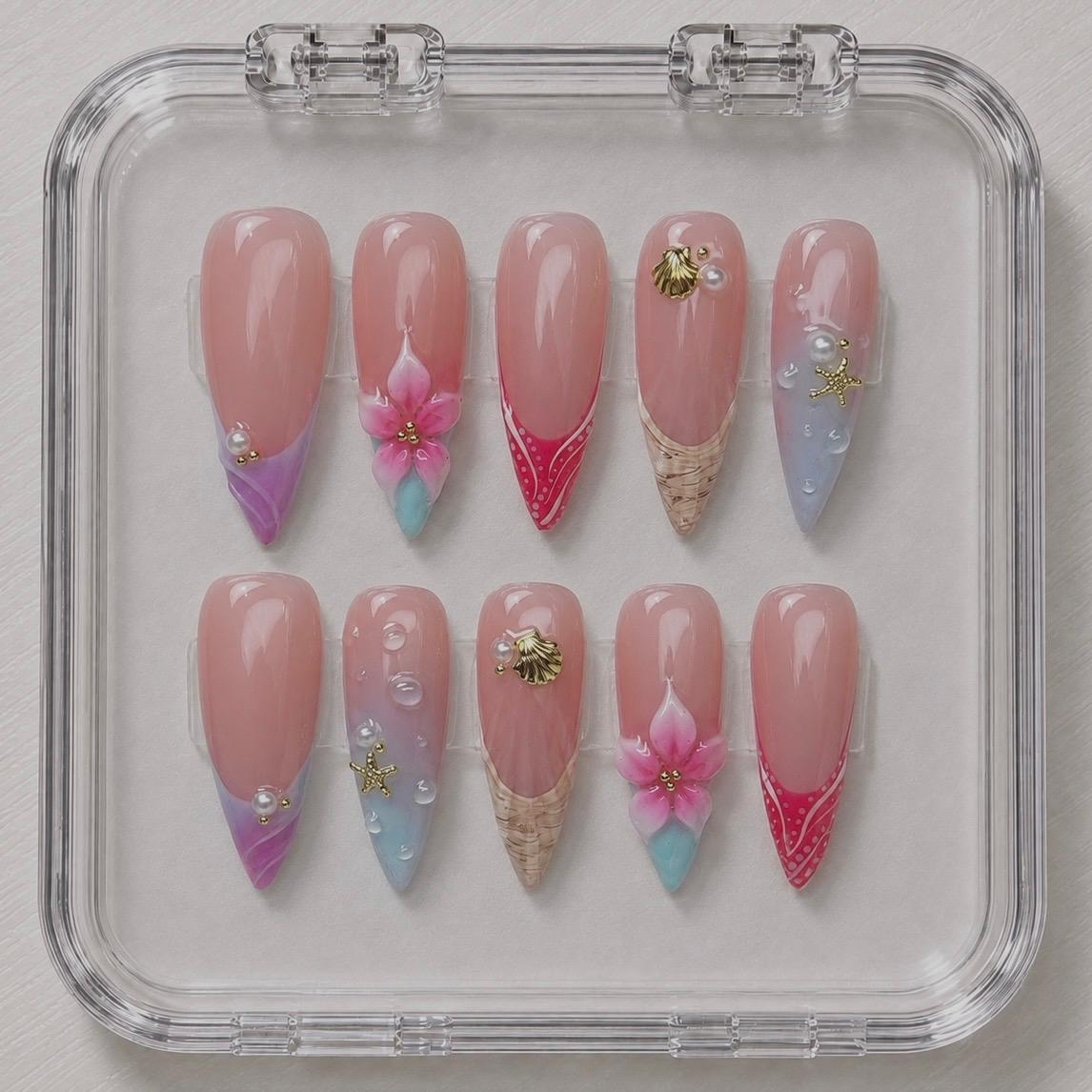 Petal Dust press-on nails